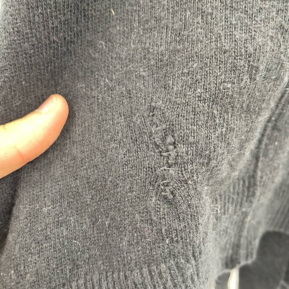 Allsaints Mantle Cardigan women's wool open sweater size US 2 UK 6 black - Picture 7 of 14